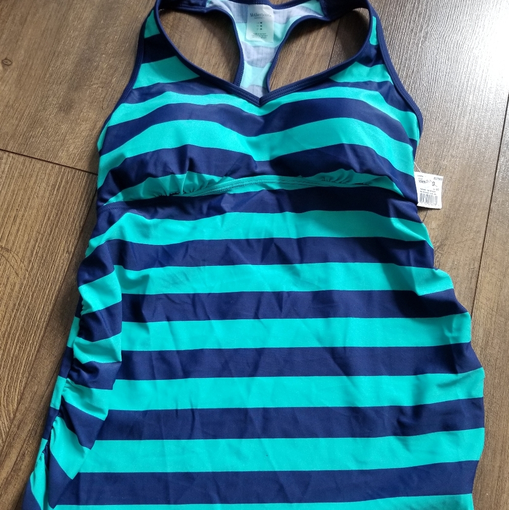 🏖NWT..MOTHERHOOD MATERNITY RAZORBACK SWIMSUIT TOP